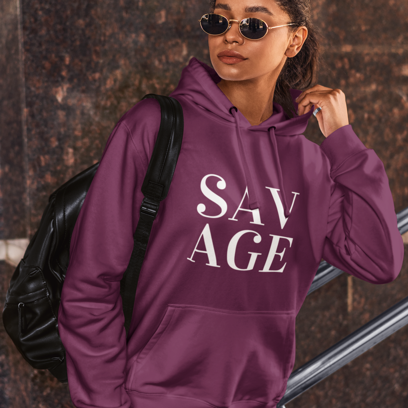 Pink savage hoodie best sale