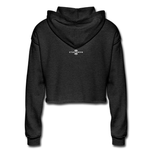 Women's Cropped Hoodie - deep heather