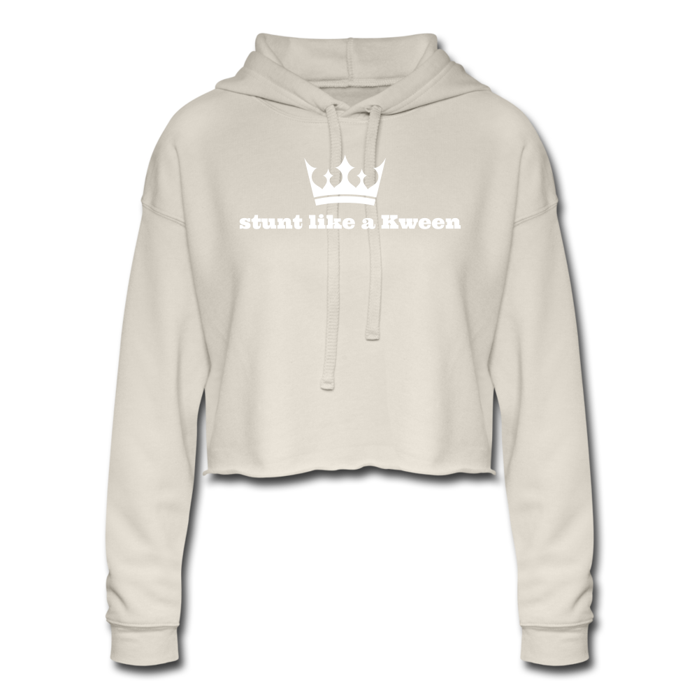 Women's Cropped Hoodie - dust