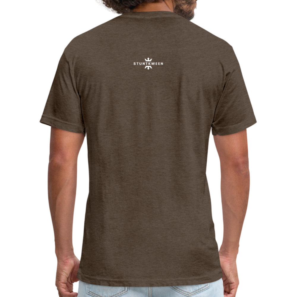 Fitted Cotton/Poly T-Shirt by Next Level - heather espresso