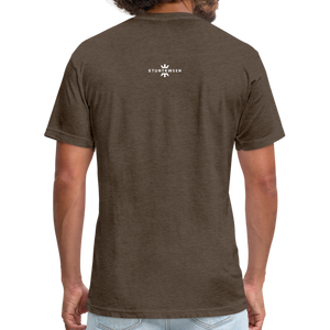 Fitted Cotton/Poly T-Shirt by Next Level - heather espresso