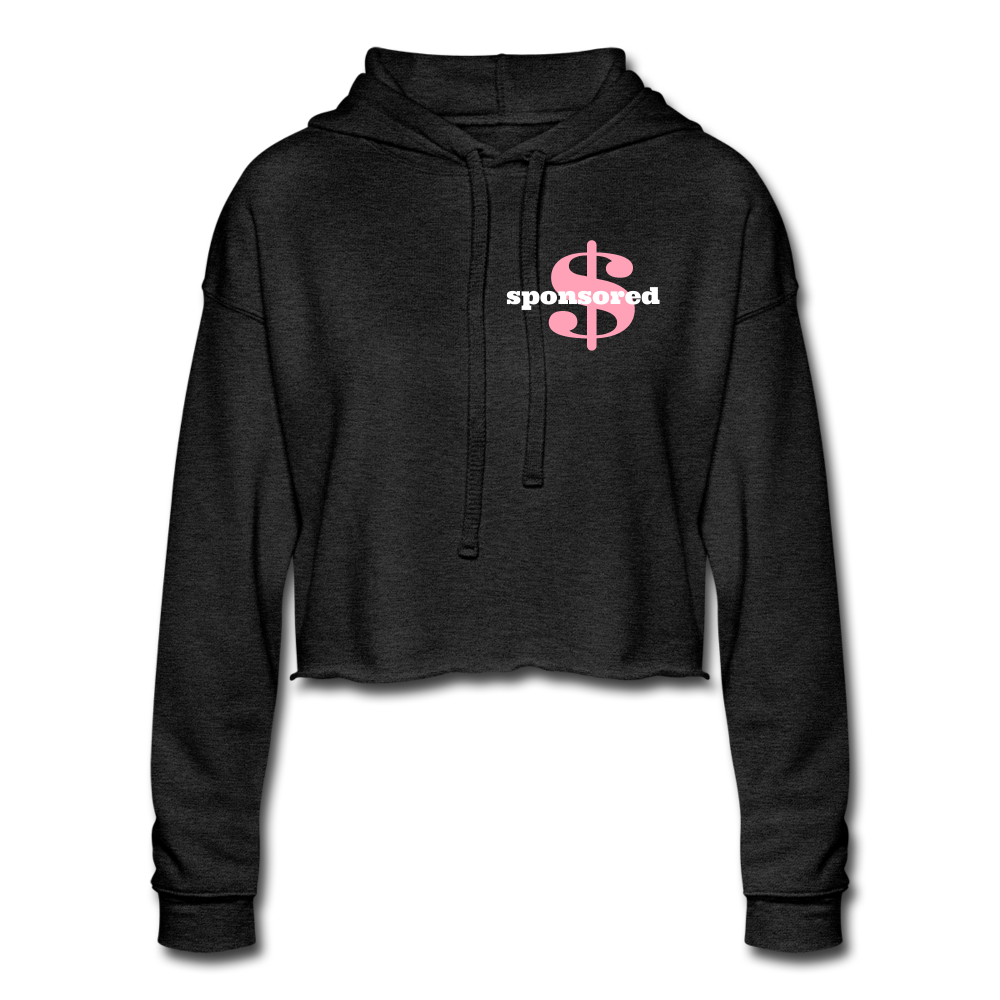 Women's Cropped Hoodie - deep heather