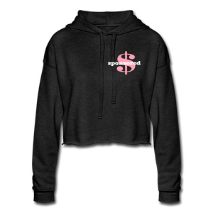 Women's Cropped Hoodie - deep heather