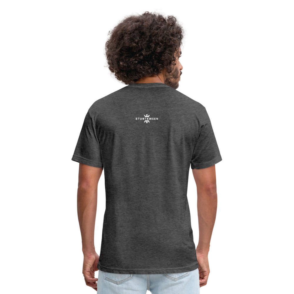 Fitted Cotton/Poly T-Shirt by Next Level - heather black