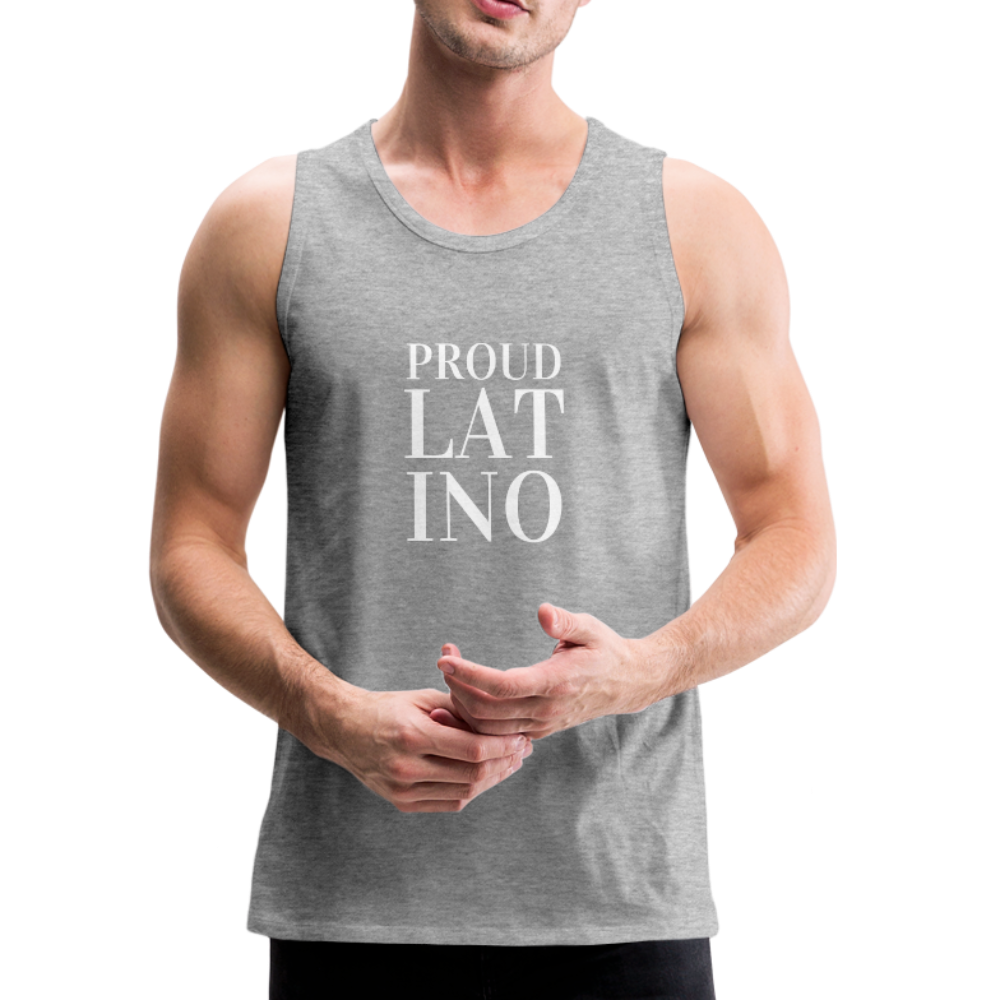 MEN'S PROUD LATINO TANK - heather gray