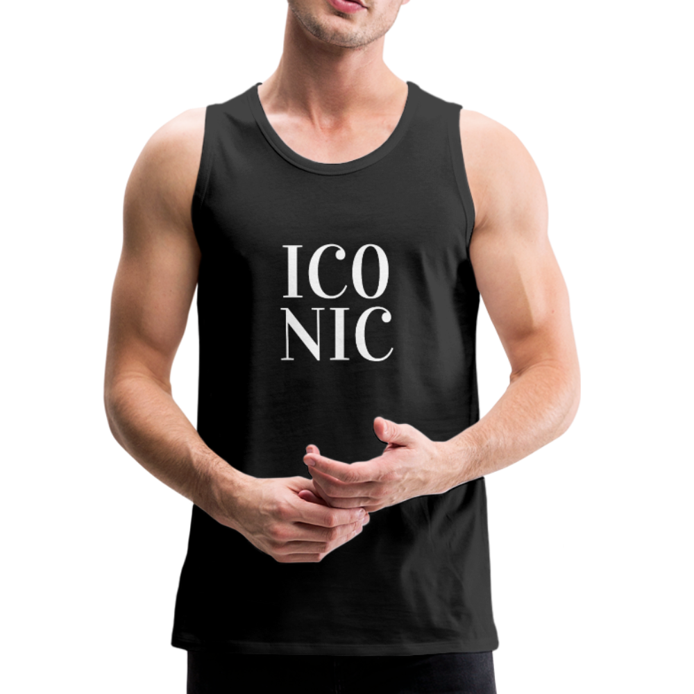 MEN'S ICONIC TANK - black