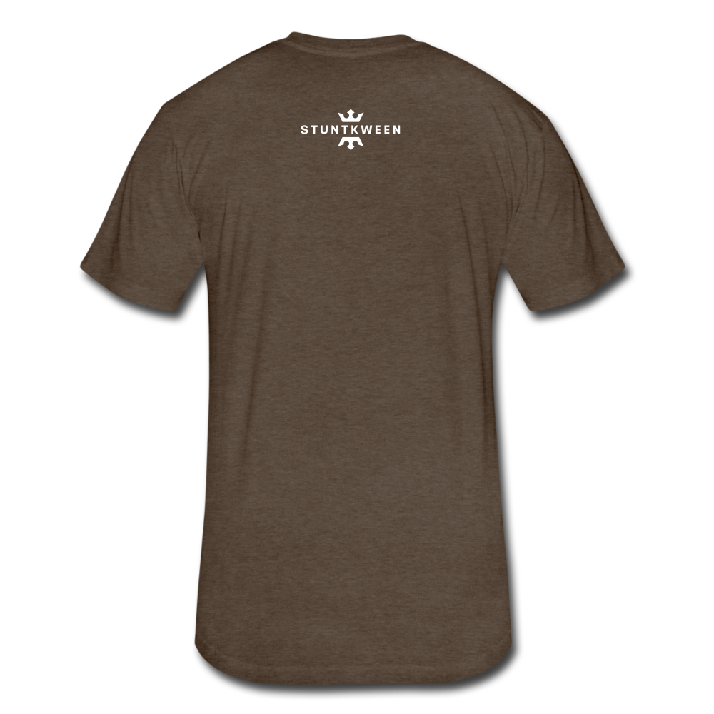 Fitted Cotton/Poly T-Shirt by Next Level - heather espresso