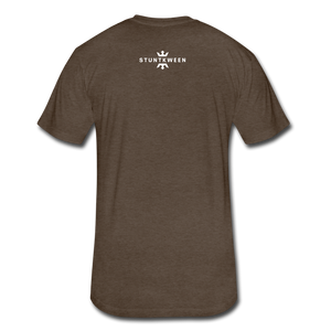 Fitted Cotton/Poly T-Shirt by Next Level - heather espresso