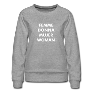 The Femme Sweatshirt - heather gray