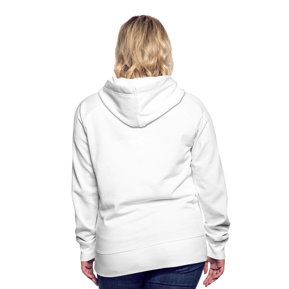 WOMEN'S STUNTY PREMIUM HOODIE - white