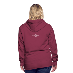 WOMEN'S STUNTY PREMIUM HOODIE - burgundy