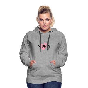 WOMEN'S STUNTY PREMIUM HOODIE - heather gray