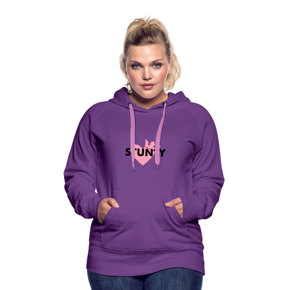 WOMEN'S STUNTY PREMIUM HOODIE - purple