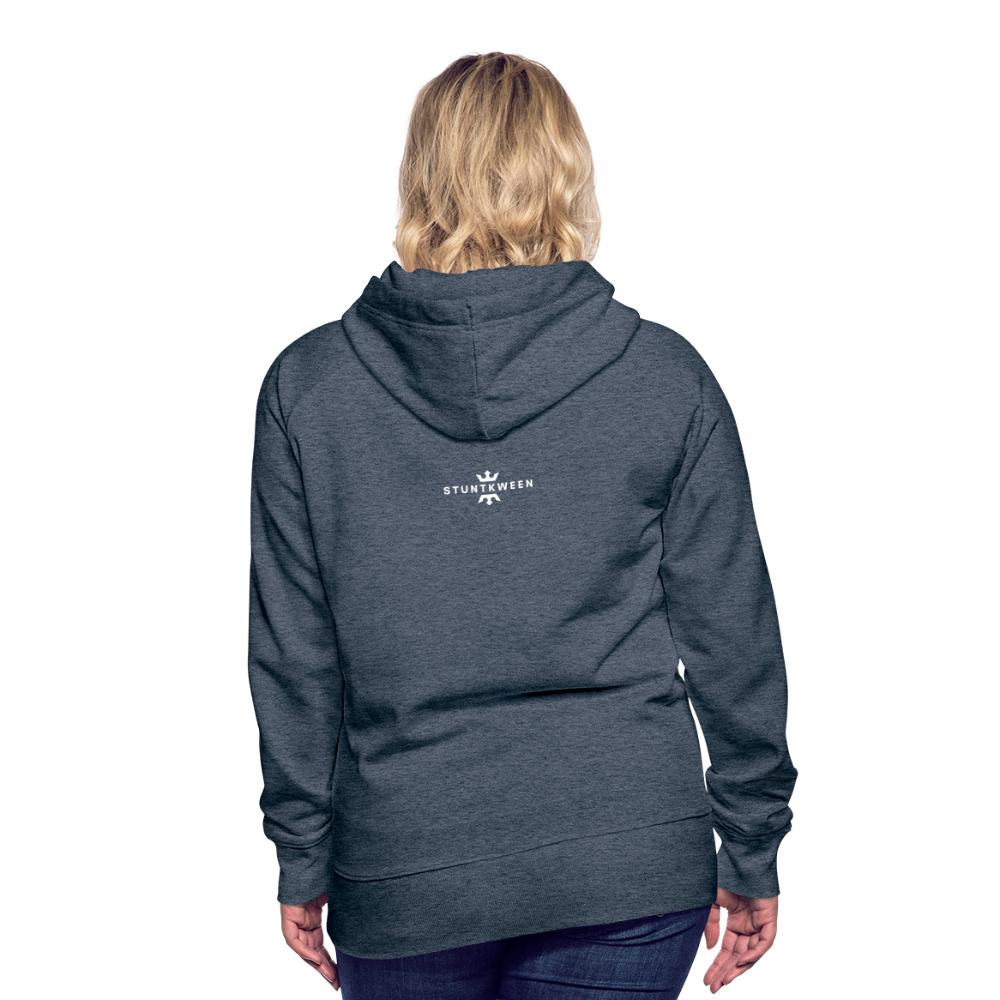 WOMEN'S STUNTY PREMIUM HOODIE - heather denim