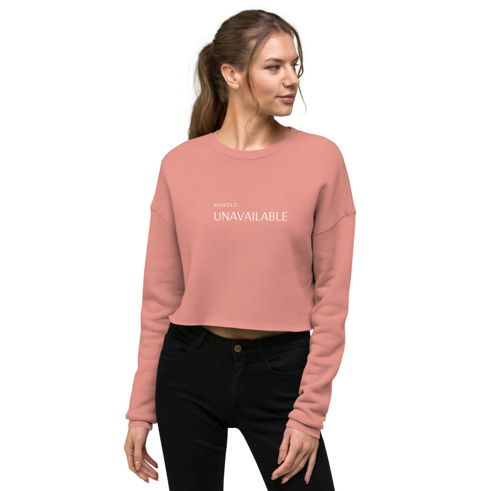 MOSTLY UNAVAILABLE CROP SWEATSHIRT