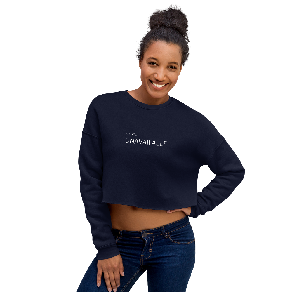 MOSTLY UNAVAILABLE CROP SWEATSHIRT